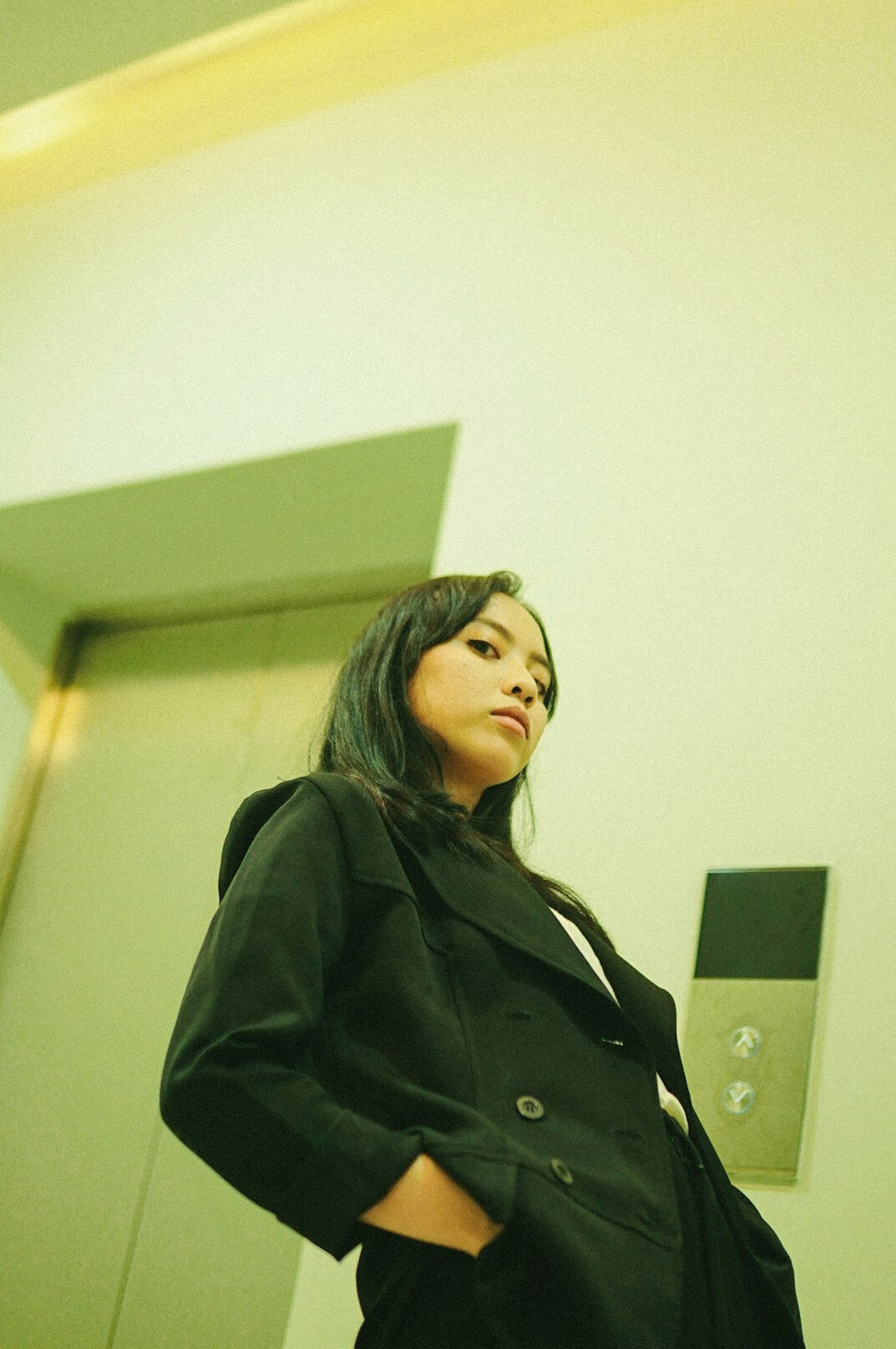 Portrait of a smiling woman in a blazer